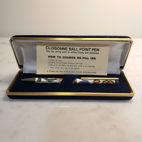 Hinode Shippo Cloisonne Pen (needs ink refill) - Picture 6 of 9